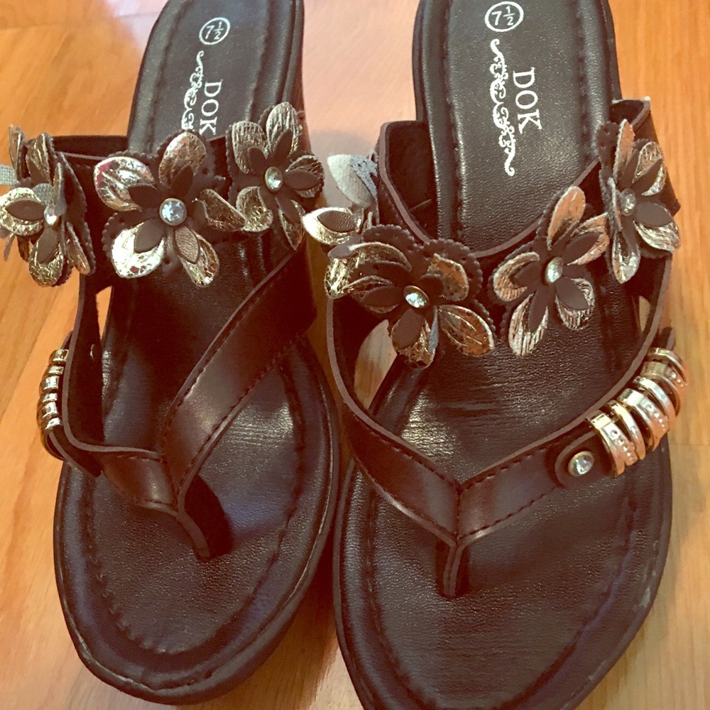 Elegant Brown and Gold shoes